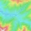 Mapa topográfico Tuarelli, altitude, relevo