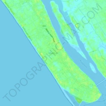 Mapa topográfico Mattul, altitude, relevo
