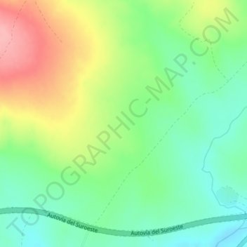 Mapa topográfico Esparraguera, altitude, relevo