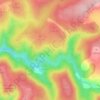 Mapa topográfico Los Rodenos, altitude, relevo