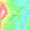 Mapa topográfico Quebrada Larga, altitude, relevo