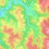 Mapa topográfico Le Bourg, altitude, relevo