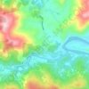 Mapa topográfico Dibibi, altitude, relevo