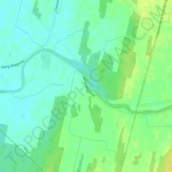 Mapa topográfico Magenta, altitude, relevo
