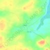 Mapa topográfico Rabeca, altitude, relevo