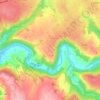Mapa topográfico Les Tour, altitude, relevo
