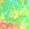 Mapa topográfico Pesciano, altitude, relevo
