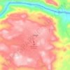 Mapa topográfico Songo, altitude, relevo