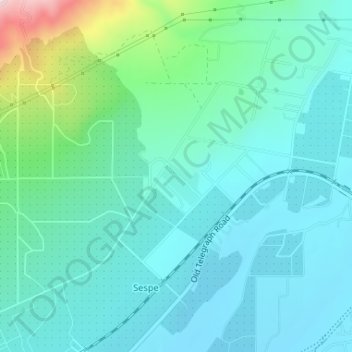 Mapa topográfico Kenney Grove Park, altitude, relevo