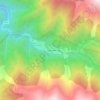 Mapa topográfico Ayder, altitude, relevo