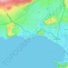 Mapa topográfico Botacantin, altitude, relevo