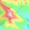 Mapa topográfico Chollas, altitude, relevo