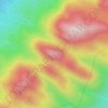 Mapa topográfico Alvorada 2, altitude, relevo