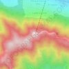 Mapa topográfico Cerro Otto, altitude, relevo
