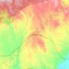 Mapa topográfico Rhotia, altitude, relevo