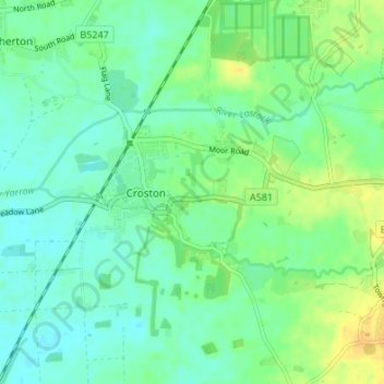 Mapa topográfico Cock Robin, altitude, relevo