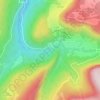 Mapa topográfico Cascade du Moulin, altitude, relevo
