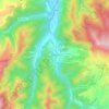 Mapa topográfico Ezquerra, altitude, relevo