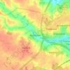 Mapa topográfico Washbrook, altitude, relevo