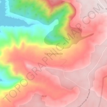 Mapa topográfico Vankusawade, altitude, relevo