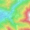 Mapa topográfico Engolasters, altitude, relevo