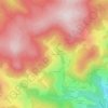 Mapa topográfico La Biousse, altitude, relevo