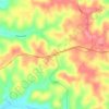 Mapa topográfico Solsberry, altitude, relevo