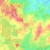 Mapa topográfico Le Guet, altitude, relevo