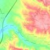 Mapa topográfico Graveto, altitude, relevo