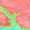 Mapa topográfico Le Canal, altitude, relevo