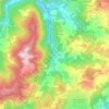 Mapa topográfico Fontebuona, altitude, relevo
