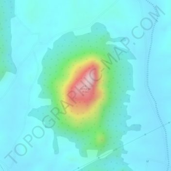 Mapa topográfico Serra do Pilão, altitude, relevo