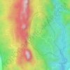 Mapa topográfico Mendatte, altitude, relevo