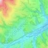 Mapa topográfico La Petite Catonnière, altitude, relevo