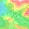 Mapa topográfico Soda Springs, altitude, relevo