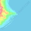 Mapa topográfico Tampuan, altitude, relevo