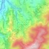 Mapa topográfico Petit Saint-Bonnet, altitude, relevo