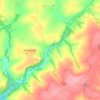 Mapa topográfico Ashmill, altitude, relevo