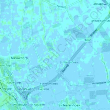 Mapa topográfico Knaphof, altitude, relevo