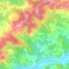 Mapa topográfico Rozier, altitude, relevo