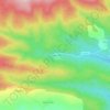 Mapa topográfico Argañoso, altitude, relevo
