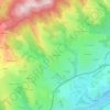 Mapa topográfico La Donzelière, altitude, relevo