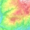 Mapa topográfico Passage de la Tour, altitude, relevo
