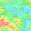 Mapa topográfico Wath upon Dearne, altitude, relevo