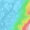 Mapa topográfico Le Village, altitude, relevo