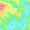 Mapa topográfico La Renaudais, altitude, relevo