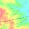 Mapa topográfico A Casanova, altitude, relevo