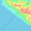 Mapa topográfico Manna, altitude, relevo