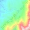 Mapa topográfico El Garrocho, altitude, relevo