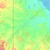 Mapa topográfico Tierra del Fuego, altitude, relevo